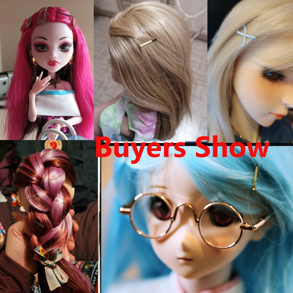 Doll Hair Clips (10pc Metal)