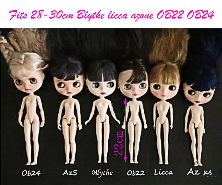 Accessories for dolls for Blyth Azone OB22 OB24 doll Fashion Plain underwear, socks set white, gray, pink