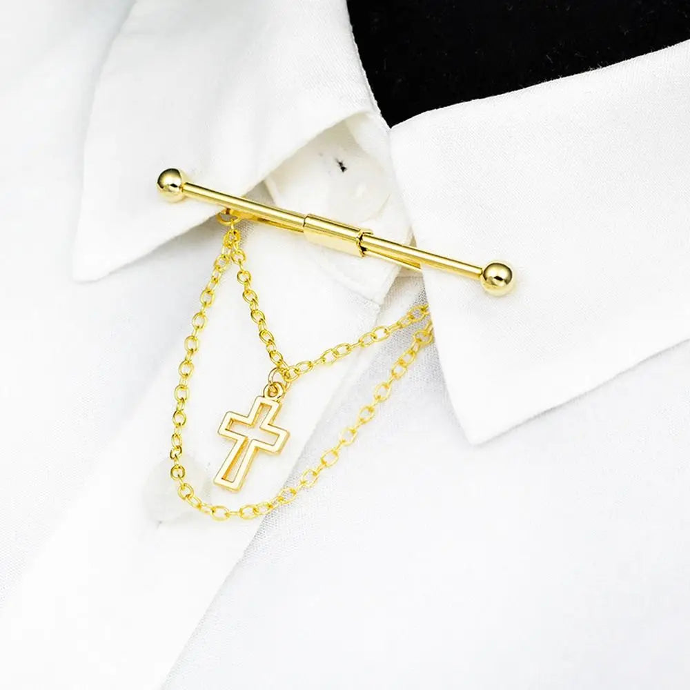 Alloy High-grade Prevent Exposure Non-injury Clothing Men Collar Clip Women Collar Bar Neckwear Accessories Tie Clip