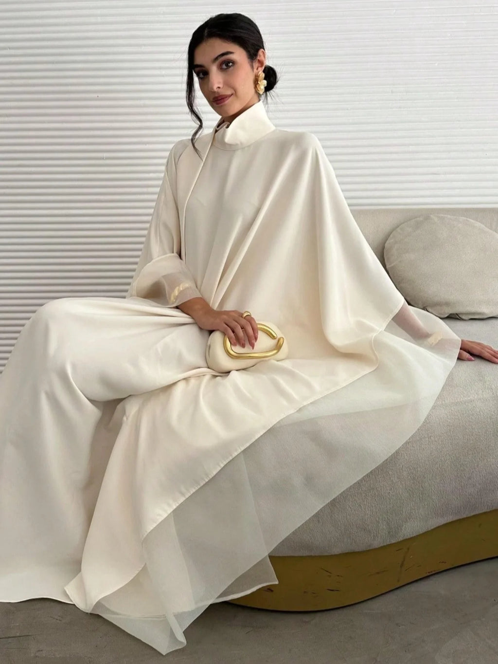 Middle Eastern Abaya Women Elegant Abayas Loose Pageant Dress Full Sleeve Evening Kaftans JilbabsIslamic Traditional Clothing