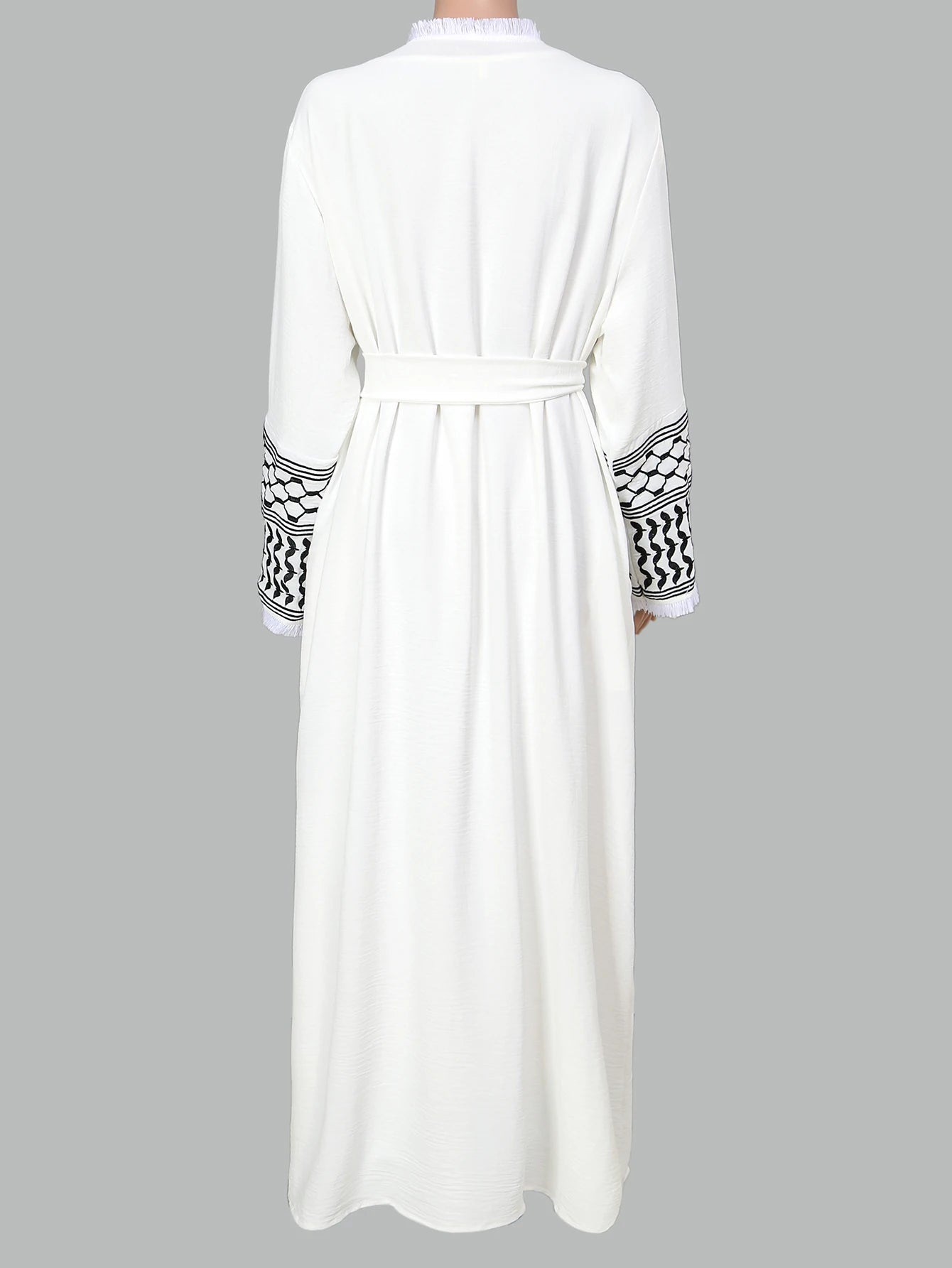 Muslim Clothing  Women's Abaya Embroidered Chador Robe Remove Edge Covering the Whole Body Tradition Islam Ramadan Prayer Dress