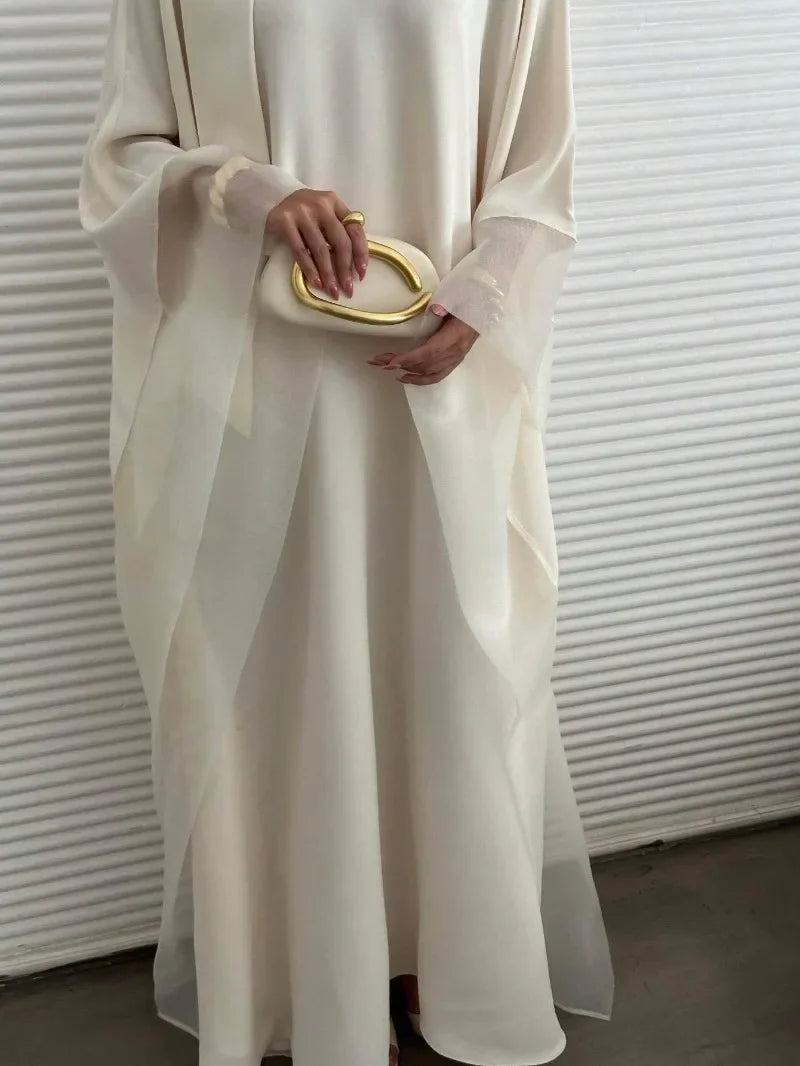 Middle Eastern Abaya Women Elegant Abayas Loose Pageant Dress Full Sleeve Evening Kaftans JilbabsIslamic Traditional Clothing