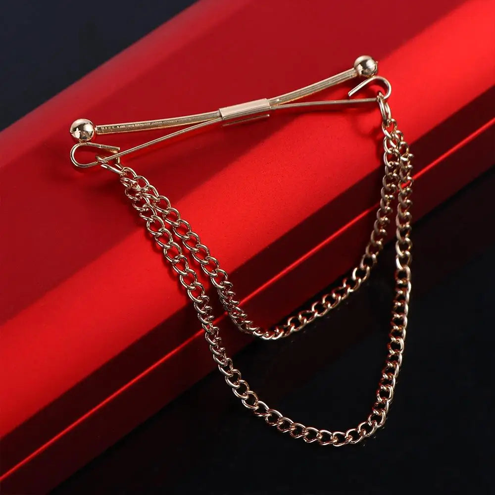 Pendent Non-injury Clothing High-grade Prevent Exposure Tassel Women Collar Bar Tie Clip Men Collar Clip Neckwear Accessories