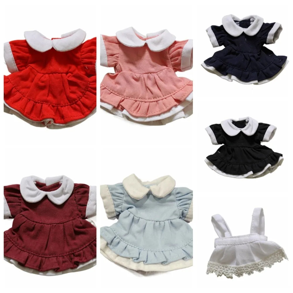 Stuffed Clothes Dress Up Lolita Dress Maid Dress Clothing ‘s Clothes 12cm Princess Skirt Cotton Clothes Girl Gifts