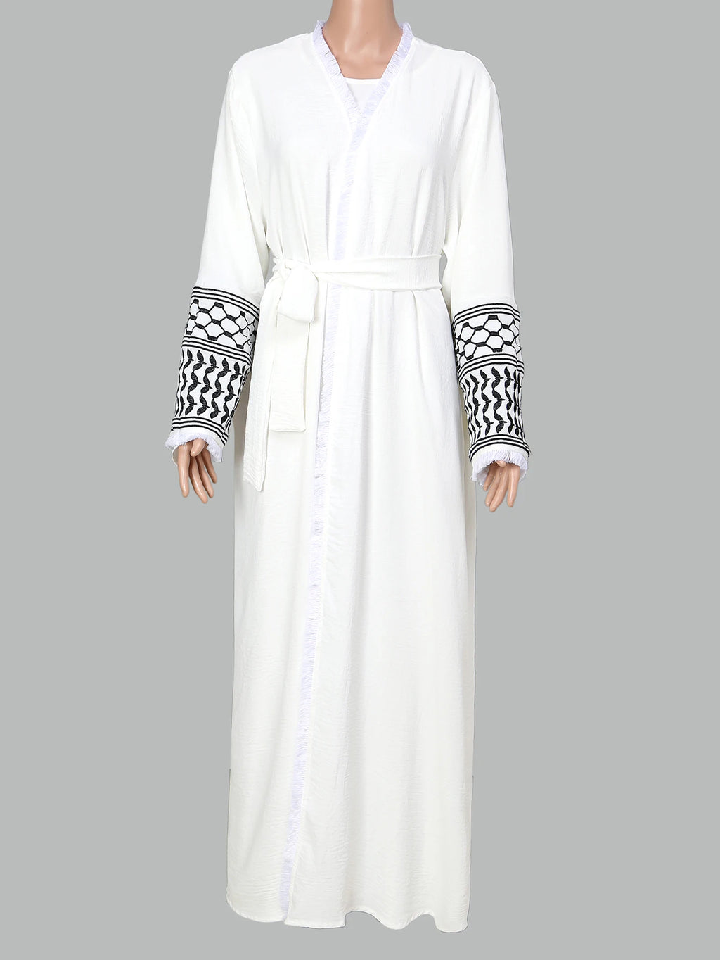 Muslim Clothing  Women's Abaya Embroidered Chador Robe Remove Edge Covering the Whole Body Tradition Islam Ramadan Prayer Dress