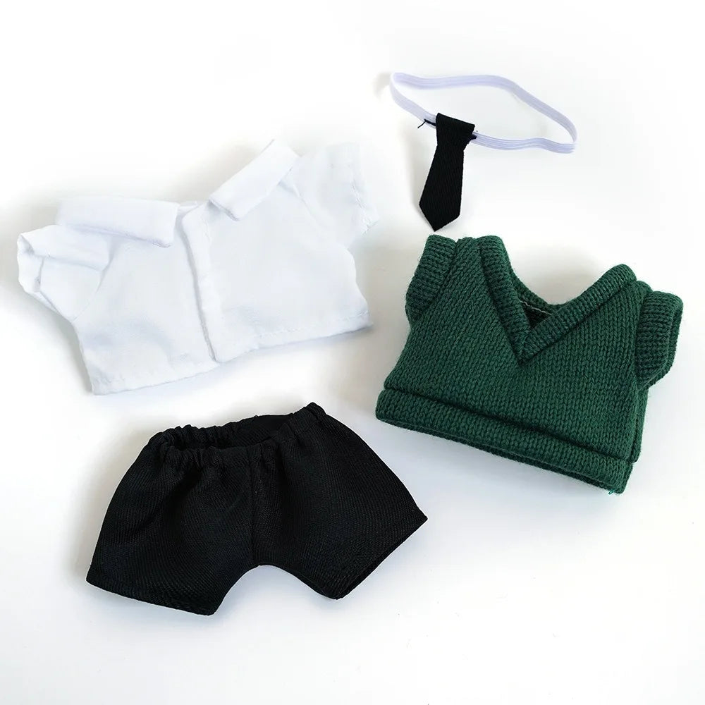Accessories Knitted Sweater Cotton Clothes Pants Dress Up 20cm Overalls T-shirt Outfit 's Clothing Idol