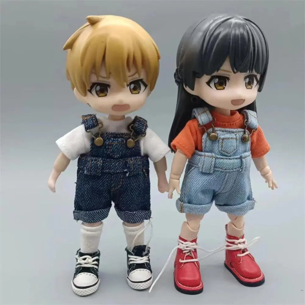 Accessories Casual Wears OB11 Denim Pants Playing House Dress Up Clothes Overalls Outfit Trousers Jeans Pants Girls