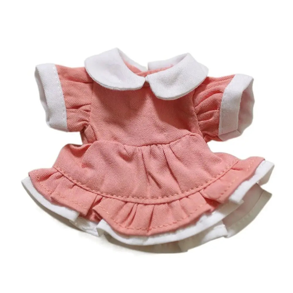 Stuffed Clothes Dress Up Lolita Dress Maid Dress Clothing ‘s Clothes 12cm Princess Skirt Cotton Clothes Girl Gifts
