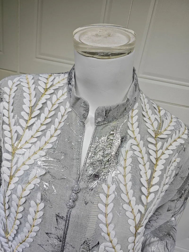 Luxury Embroidery Dubai Abaya Dress for Muslim Women Elegant Eid Islamic Party Jalabiya Clothing New Turkey Moroccan Kaftan Robe