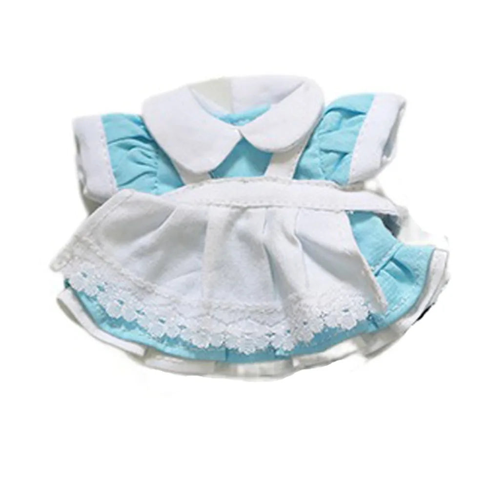Dress Up Doll Doll Lolita Dress Princess Skirt Clothing Doll‘s Clothes 12cm Maid Dress Cotton Doll Clothes Doll's Accessories