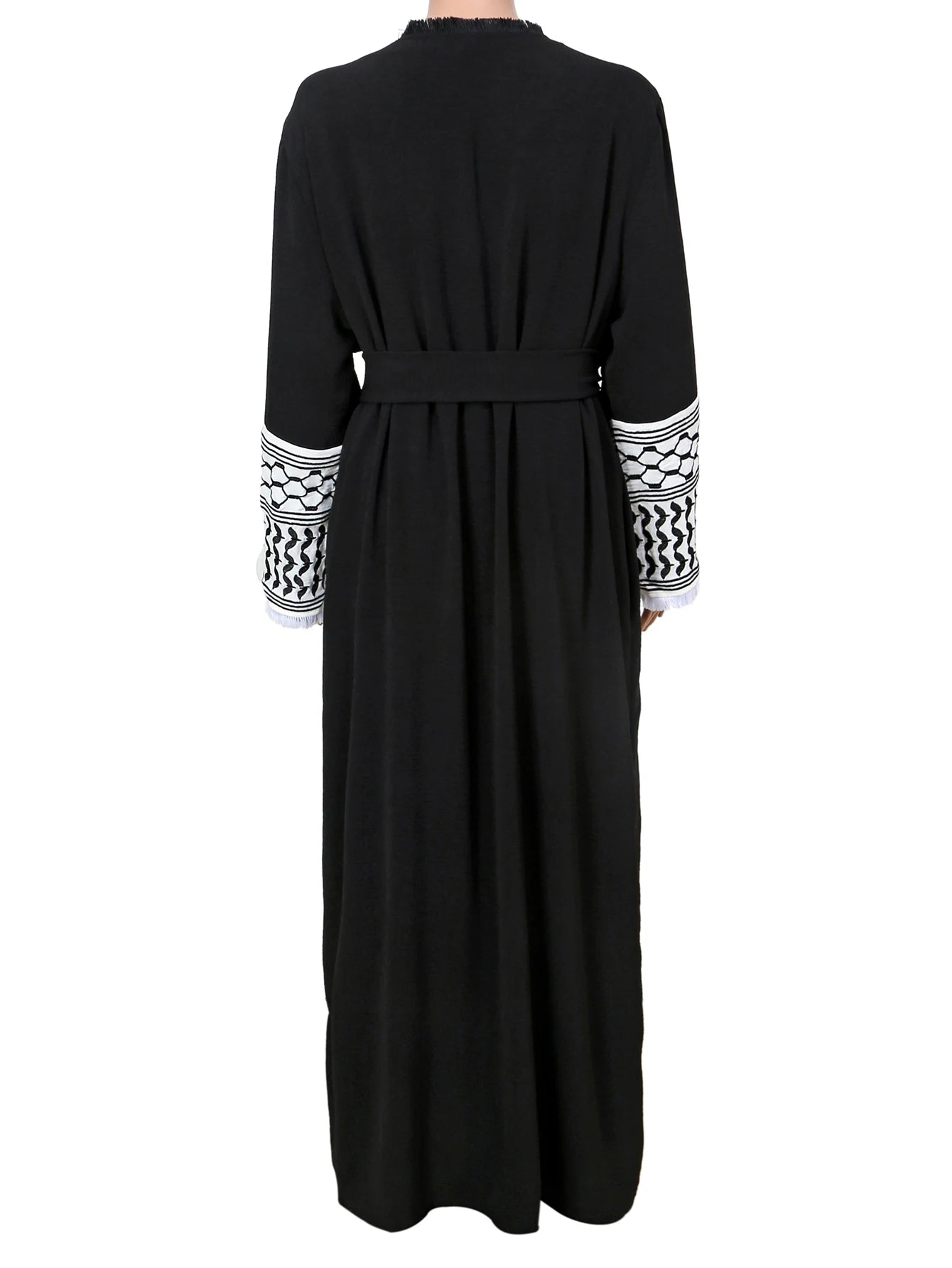 Muslim Clothing  Women's Abaya Embroidered Chador Robe Remove Edge Covering the Whole Body Tradition Islam Ramadan Prayer Dress