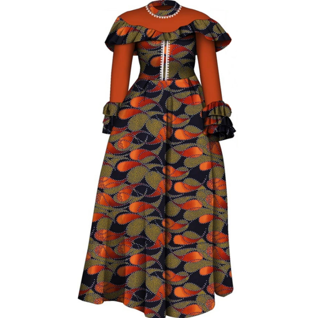 African Couple Clothing African Dresses for Women Print Top and Pants Suits Set for Men Party Wedding Lover Clothes Wyq1093