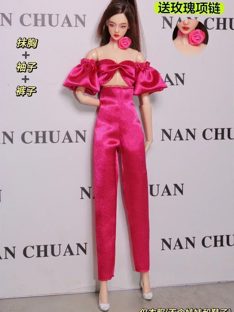 Clothing set / long sleeve sweater pant coat bag necklace shoes / doll accessories for 30cm xinyi Fr ST blythe BB doll