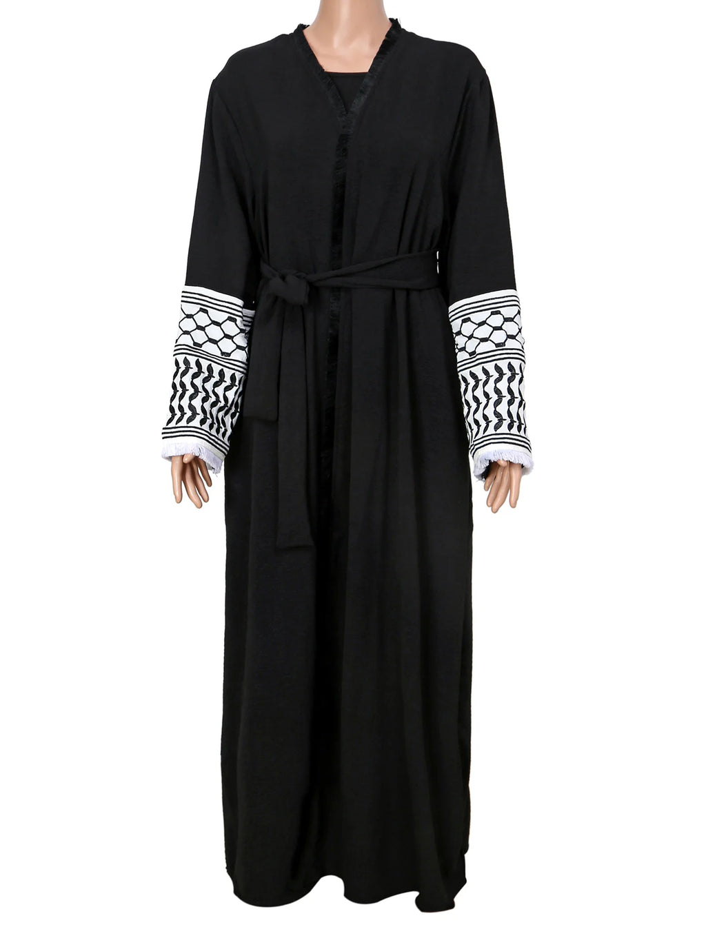 Muslim Clothing  Women's Abaya Embroidered Chador Robe Remove Edge Covering the Whole Body Tradition Islam Ramadan Prayer Dress