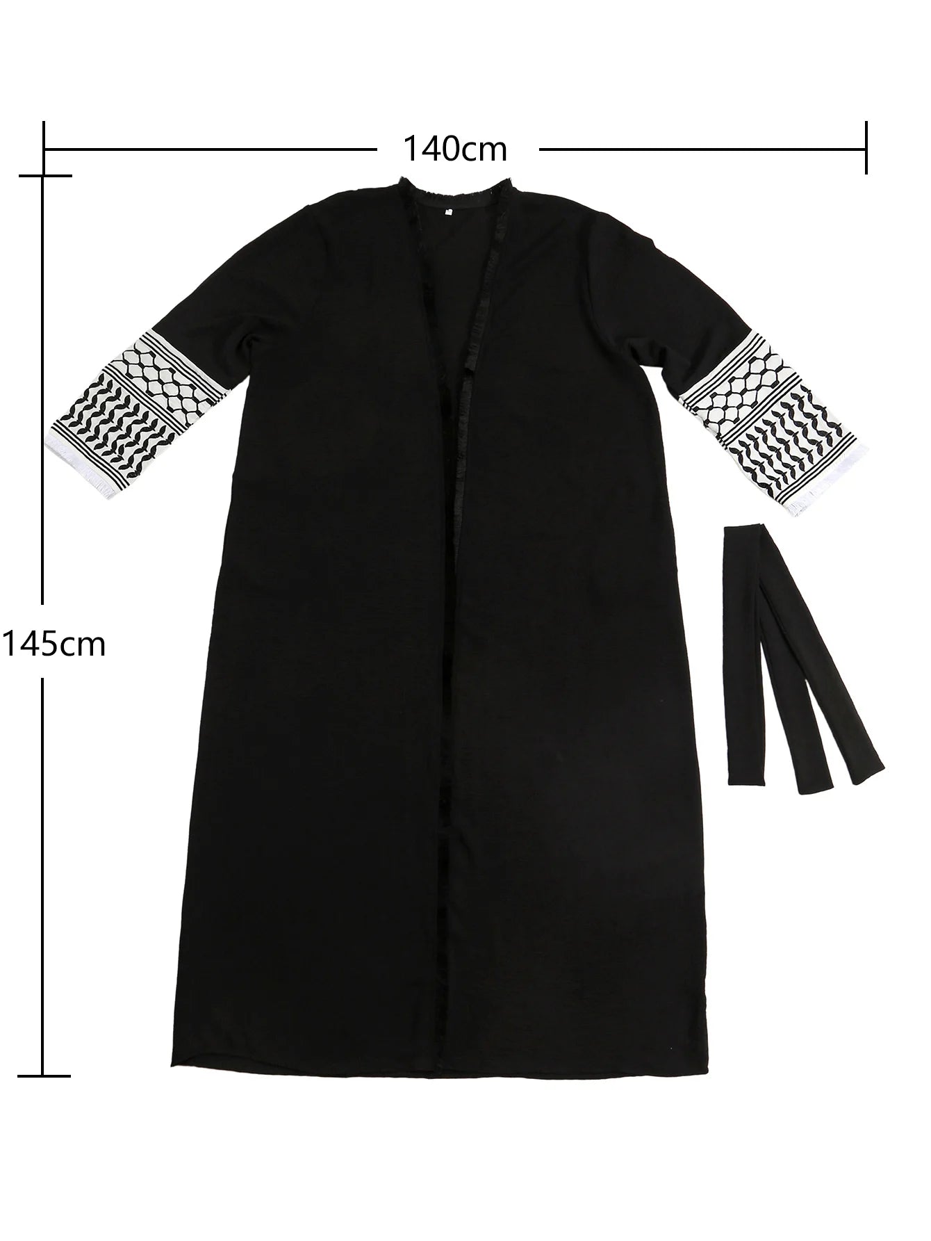 Muslim Clothing  Women's Abaya Embroidered Chador Robe Remove Edge Covering the Whole Body Tradition Islam Ramadan Prayer Dress
