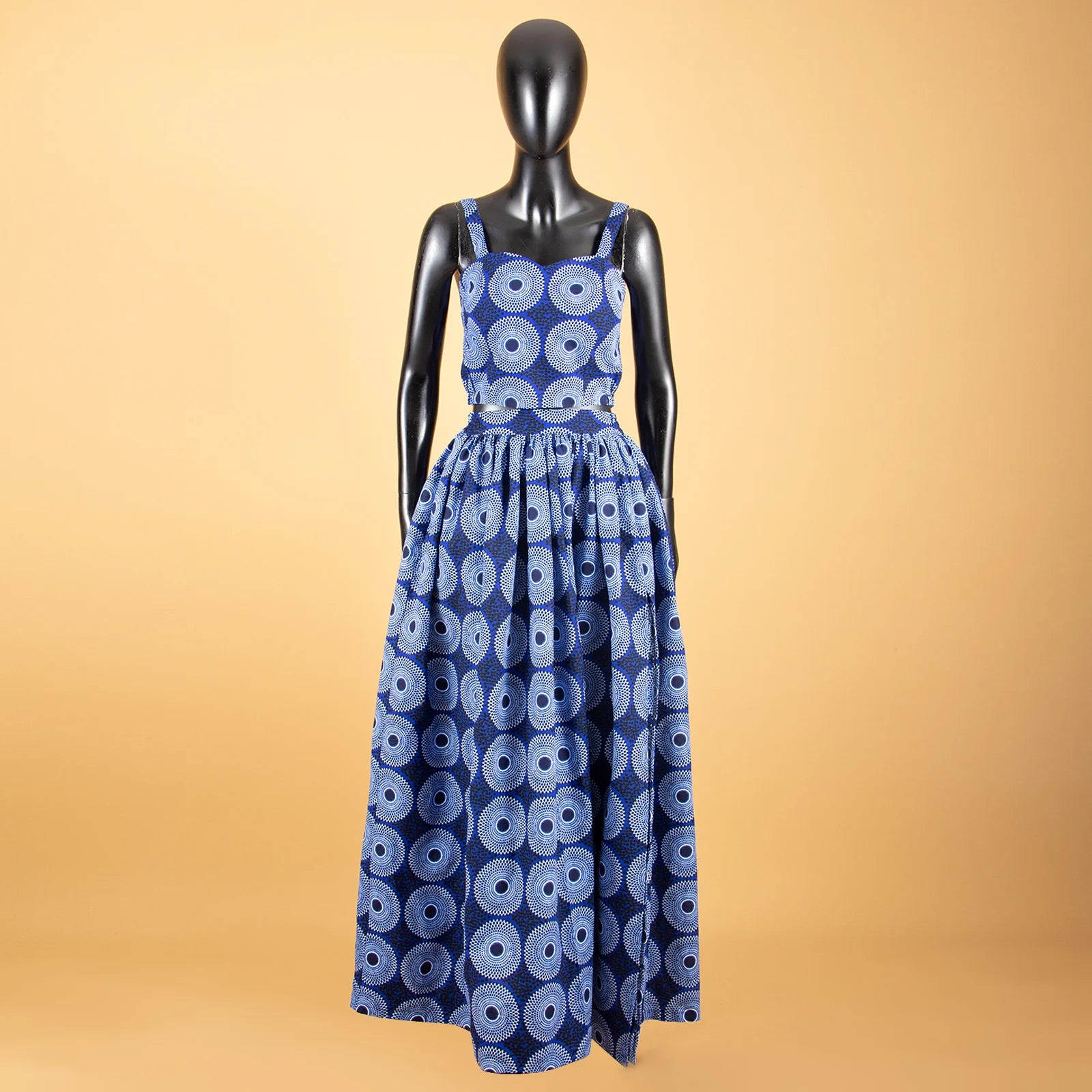 African Clothes for Women Print Crop Top and Maxi Skirt 2 Piece Set Party Outfits Traditional Clothing Ankara Attire A2326001