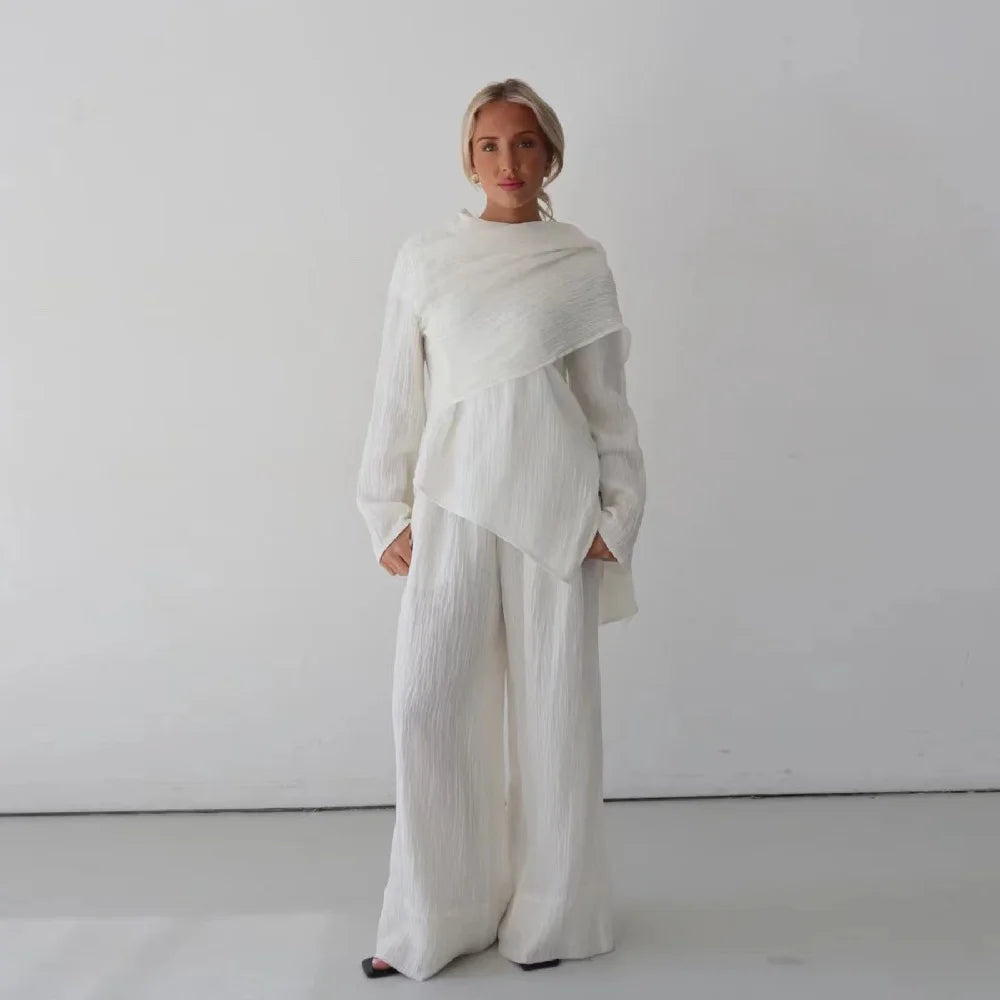 Abayas For Women Plain 2 Piece Abaya Damen Dubai Tops Pant Modest Muslim Set Islam Robe Caftan Marocain Femme Musulmane Kaftan