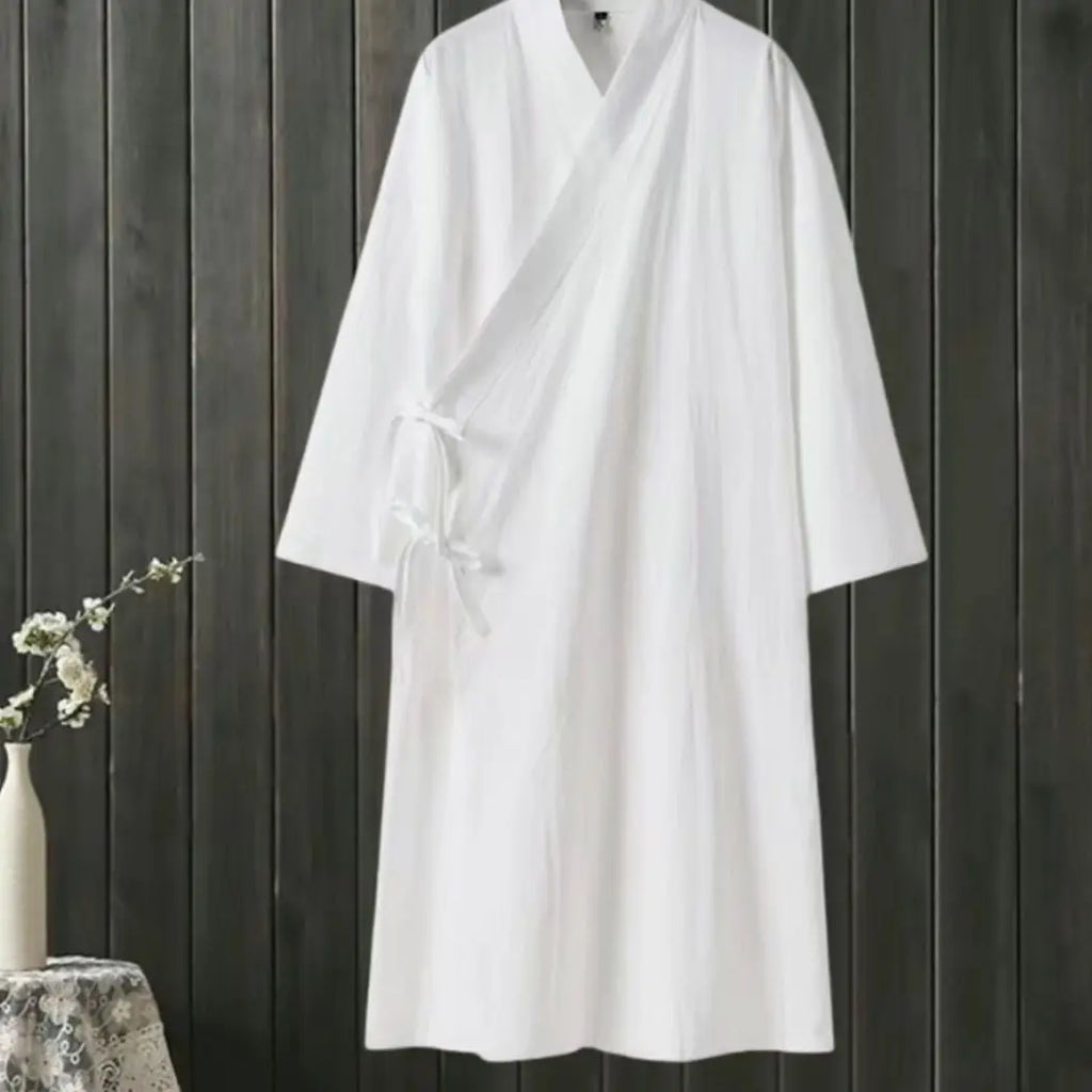Traditionoal Taoism Robe Men Women Sanqing Collar Taoist Clothing Vintage Niche Tai Chi Costume Zen Tea Shop Pilgrimage Clothes