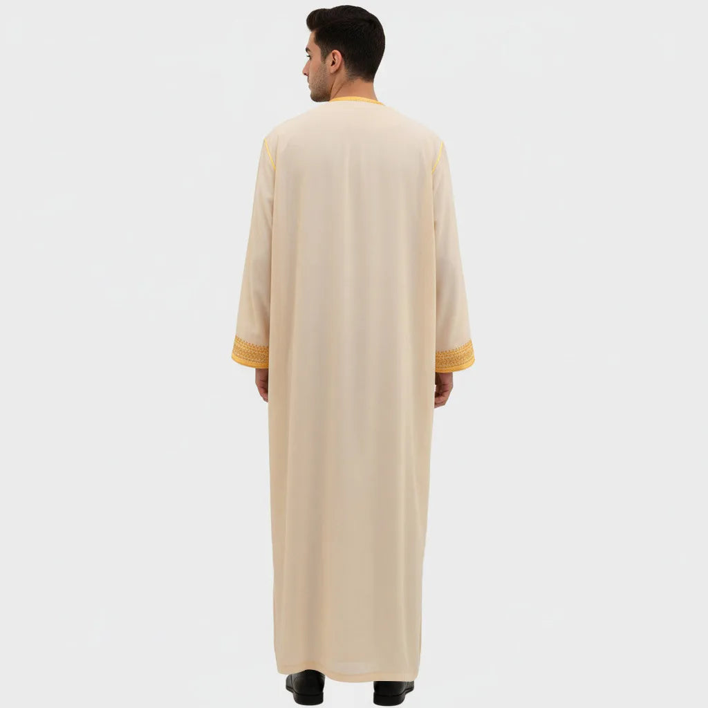 Eid Ramadan Islamic Clothing Men Kaftan Moroccan Kebaya Open Muslim Kimono Turkey Abaya East National Costume For Prayer Clothes