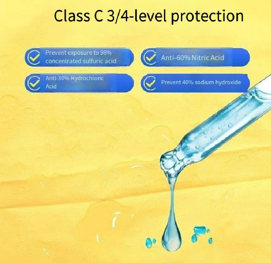 Chemical protective clothing, complete set of acid and alkali resistant aprons, chemical protective clothing, acid and alkali re