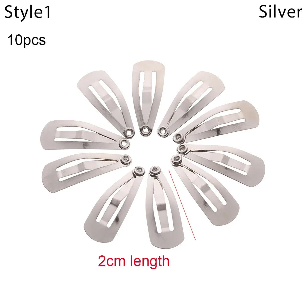Doll Hair Clips (10pc Metal)
