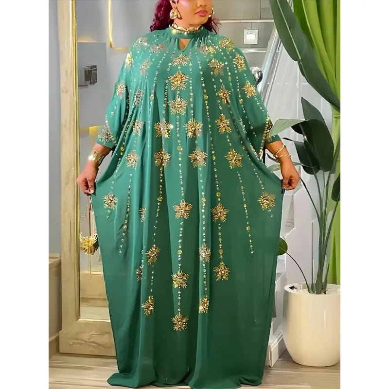 Abayas For Women Dubai African Muslim Fashion Dress Caftan Marocain Evening Party Dresses Chiffon Boubou Robe Djellaba Femme