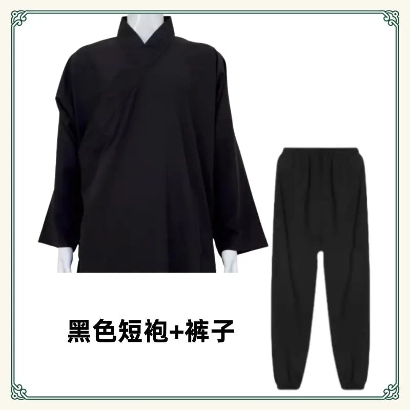 Traditionoal Taoism Robe Men Women Sanqing Collar Taoist Clothing Vintage Niche Tai Chi Costume Zen Tea Shop Pilgrimage Clothes
