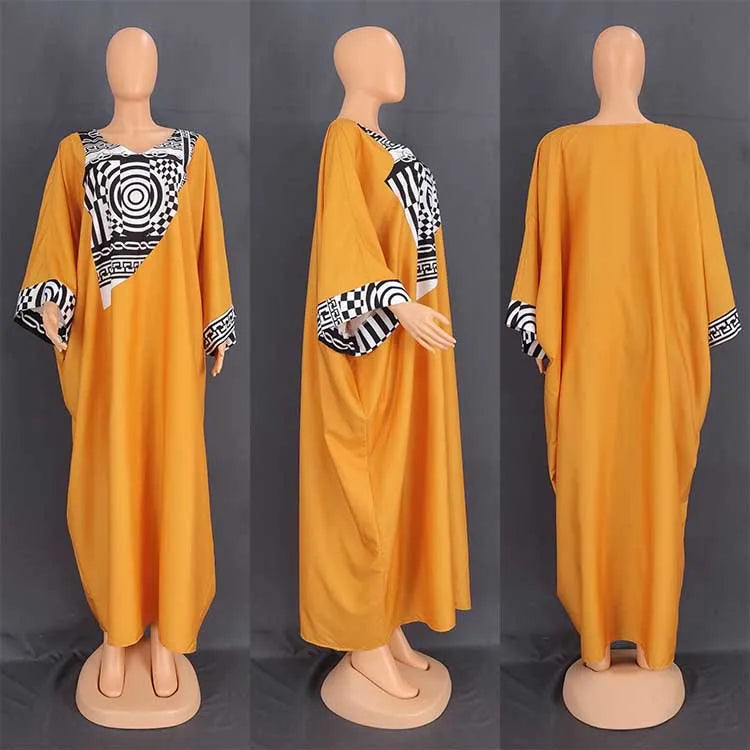 African Dresses For Women Muslim Fashion Abayas Boubou Dashiki Ankara Outfits Evening Gown Dubai Kaftan Abaya Robe Marocaine