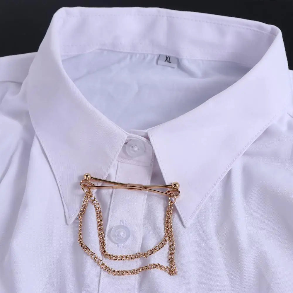 Alloy High-grade Prevent Exposure Non-injury Clothing Men Collar Clip Women Collar Bar Neckwear Accessories Tie Clip