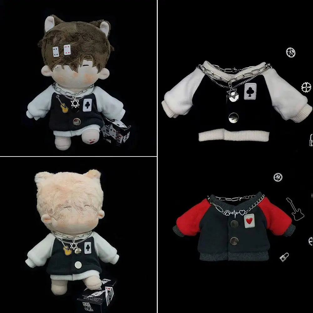 Coat  Accessories Changing Dressing Game Cotton  Dolls Baseball Uniform Embroidery Jackets 20cm  Clothes