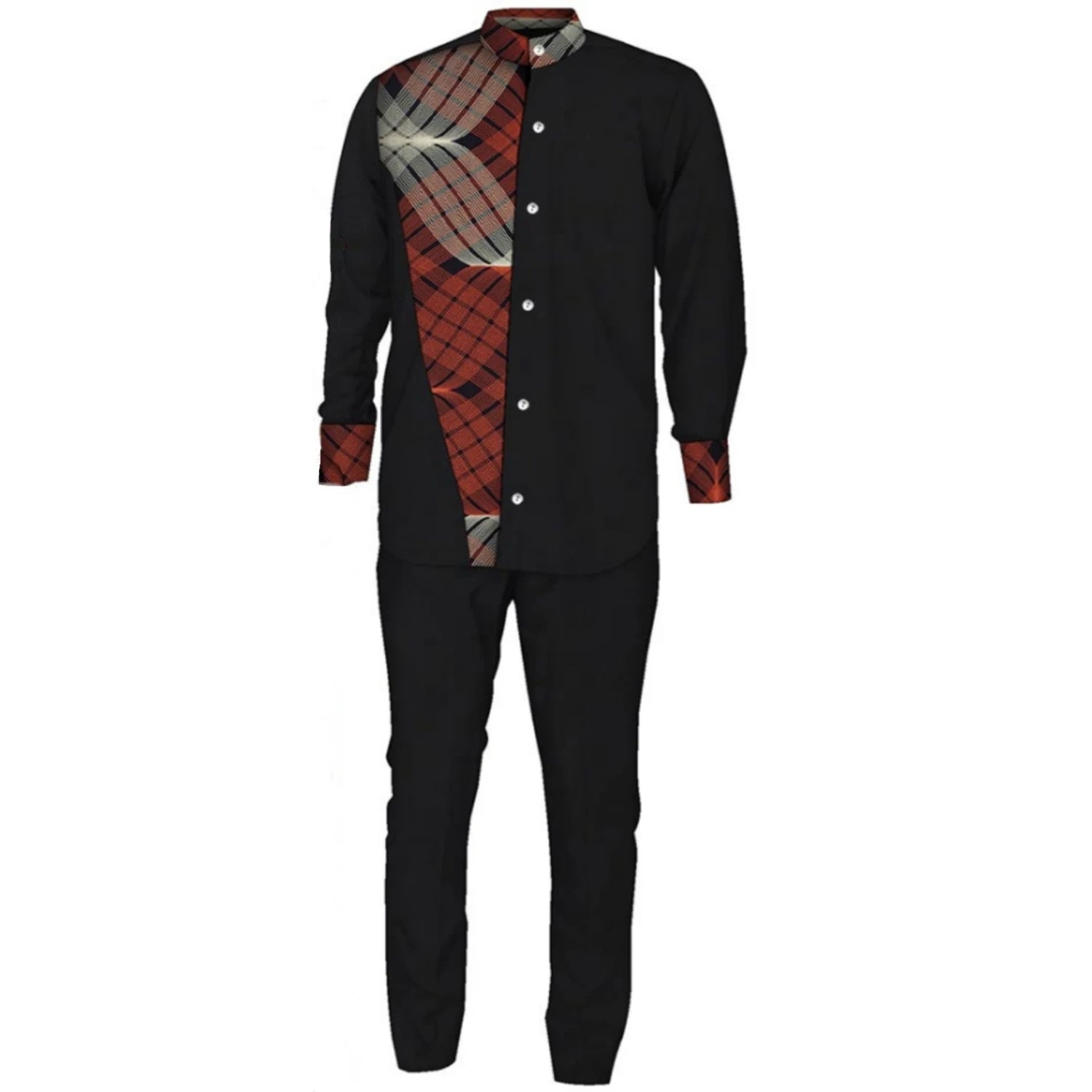 African Couple Clothing African Dresses for Women Print Top and Pants Suits Set for Men Party Wedding Lover Clothes Wyq1093
