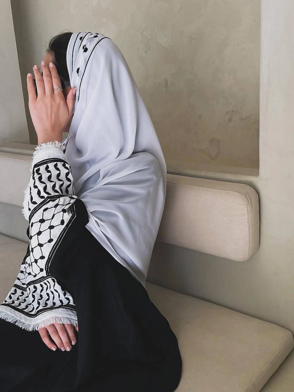 Muslim Clothing  Women's Abaya Embroidered Chador Robe Remove Edge Covering the Whole Body Tradition Islam Ramadan Prayer Dress