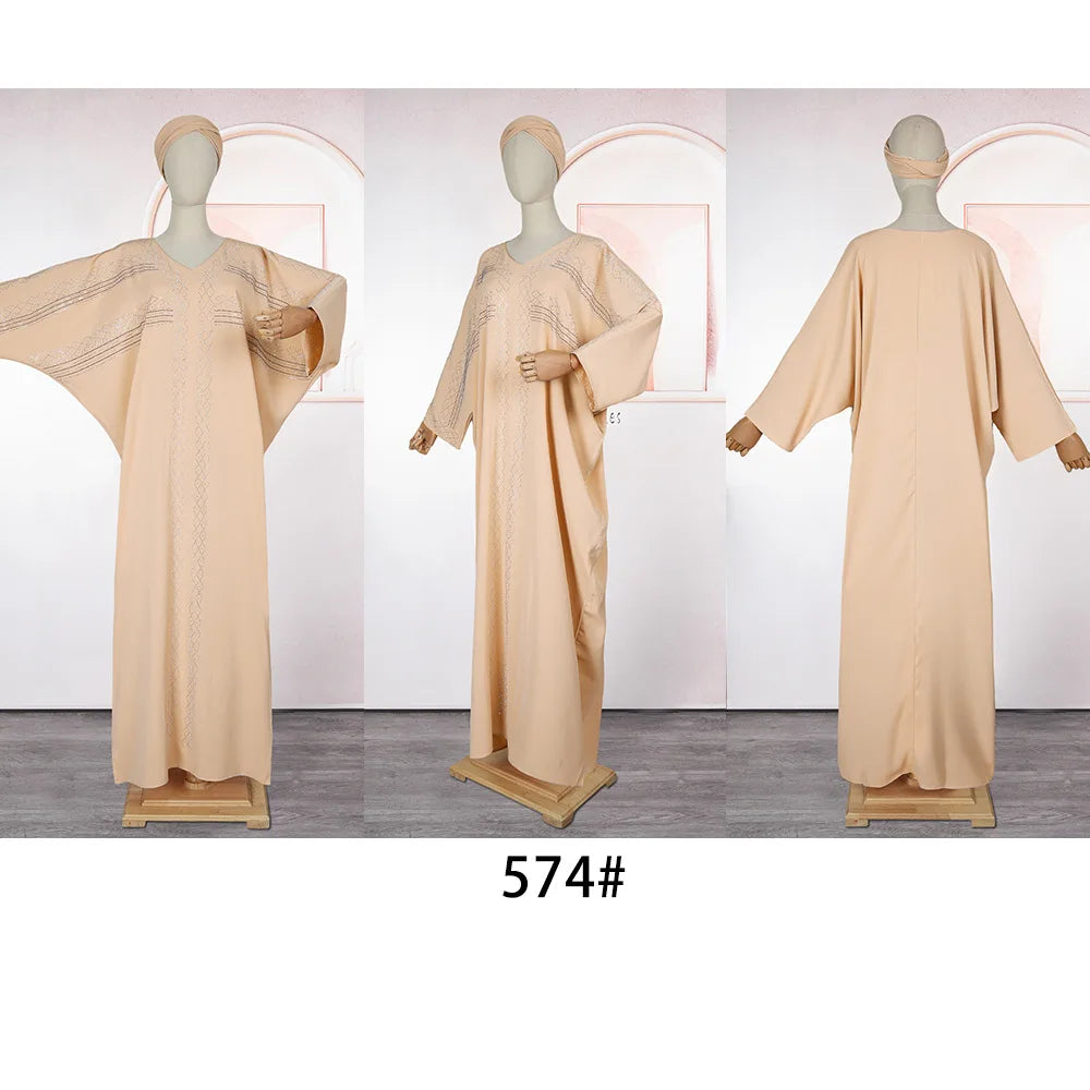 Abayas For Women Dubai Luxury 2025 Chiffon Boubou Muslim Fashion Caftan Marocain Wedding Evening Party Dresses African Clothes