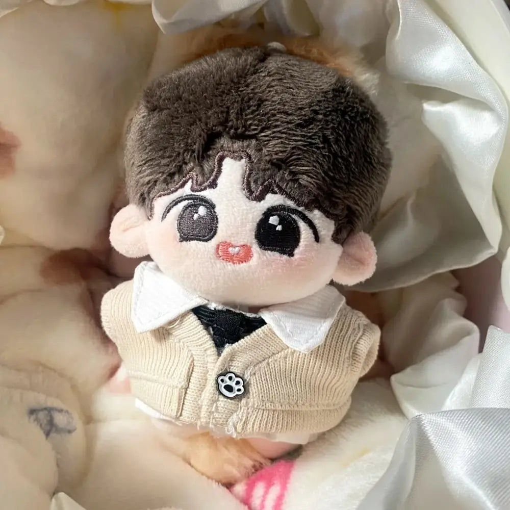 No Attributes Clothes Uniform 10cm Cotton Clothes Shirt Pants Clothes Outfit Lovely T-shirt Dress Up Set Accessories