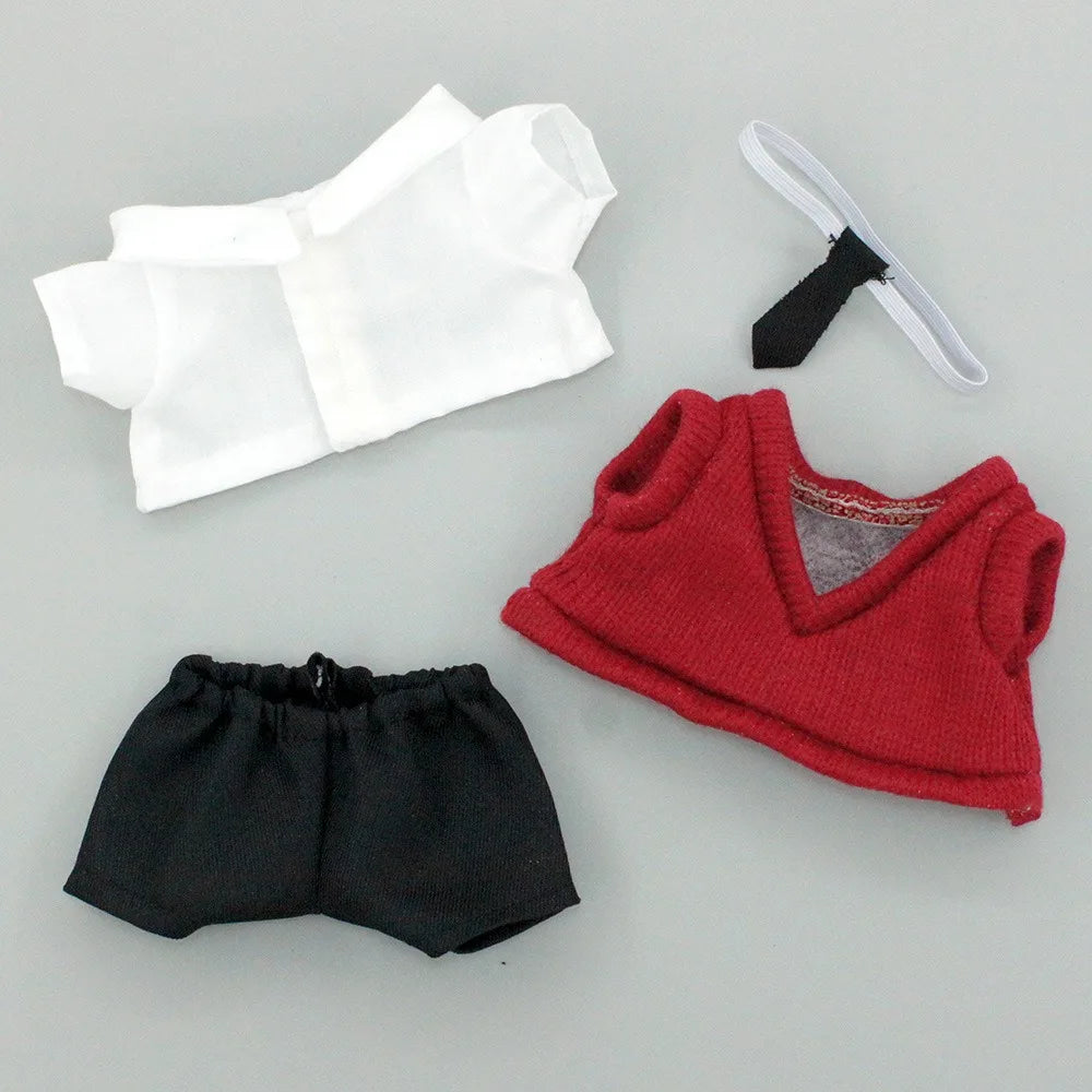 Accessories Knitted Sweater Cotton Clothes Pants Dress Up 20cm Overalls T-shirt Outfit 's Clothing Idol