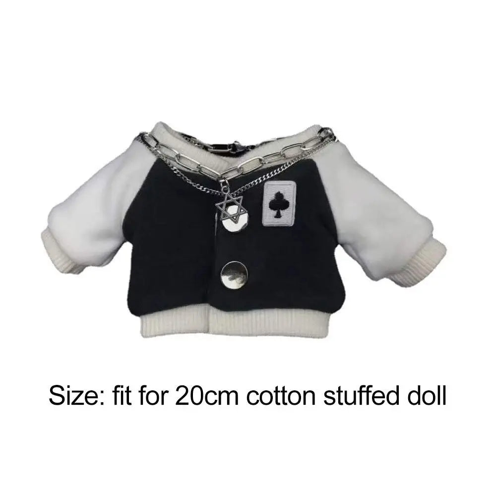 Coat  Accessories Changing Dressing Game Cotton  Dolls Baseball Uniform Embroidery Jackets 20cm  Clothes