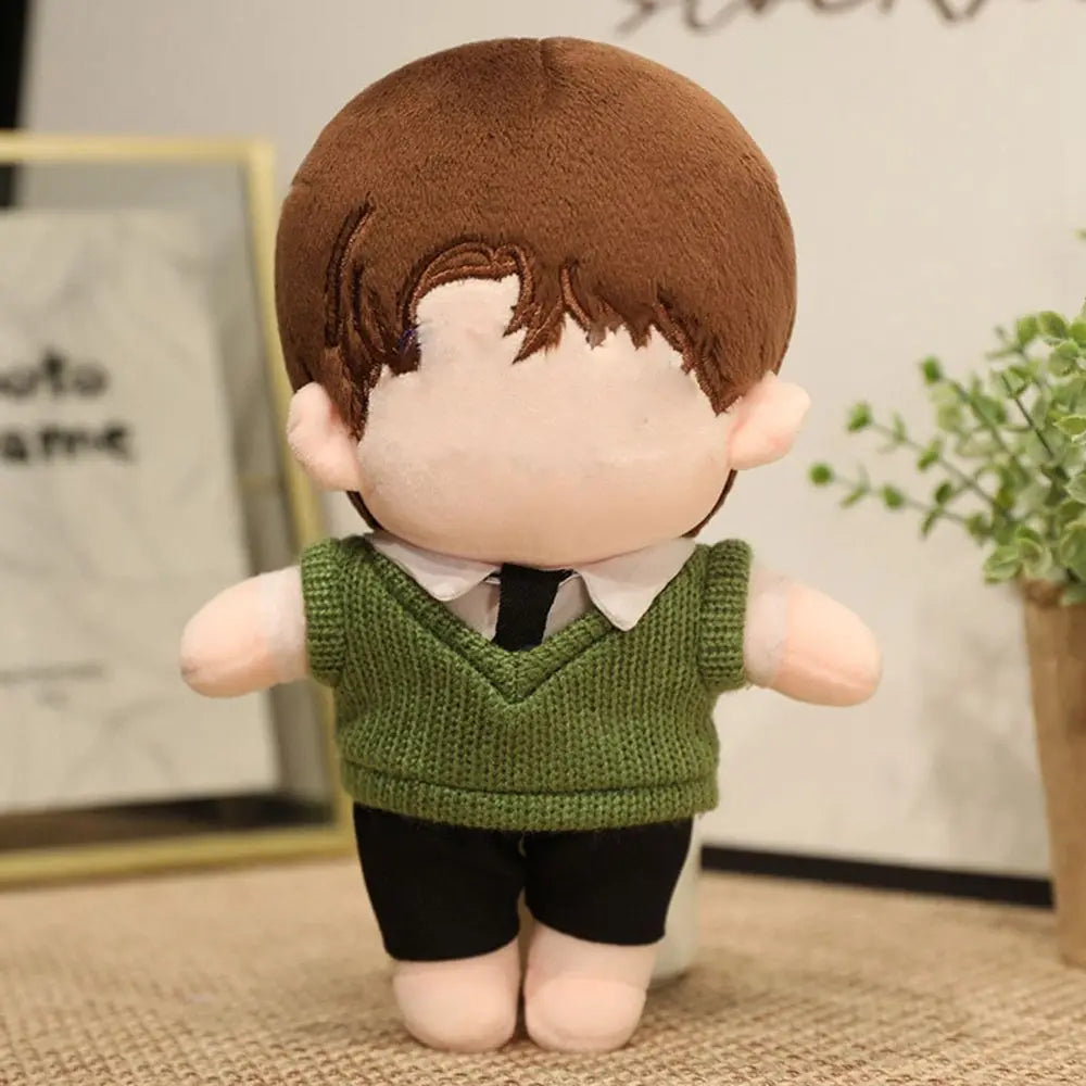 New Doll Clothes for 20cm Dolls Overalls Accessories Plush Doll's Clothing Sweater Stuffed Toy Dolls Outfit for Korea Idol Dolls