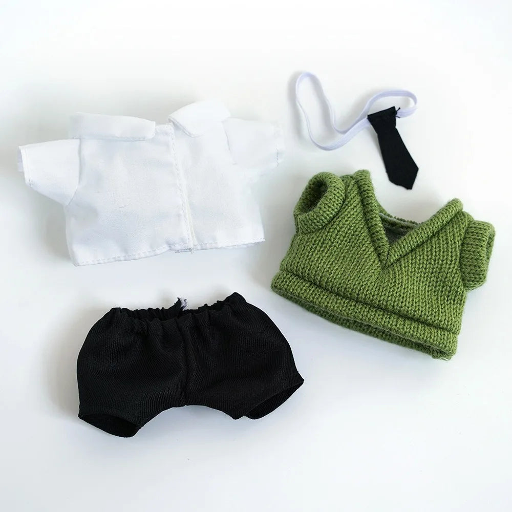 Accessories Knitted Sweater Cotton Clothes Pants Dress Up 20cm Overalls T-shirt Outfit 's Clothing Idol