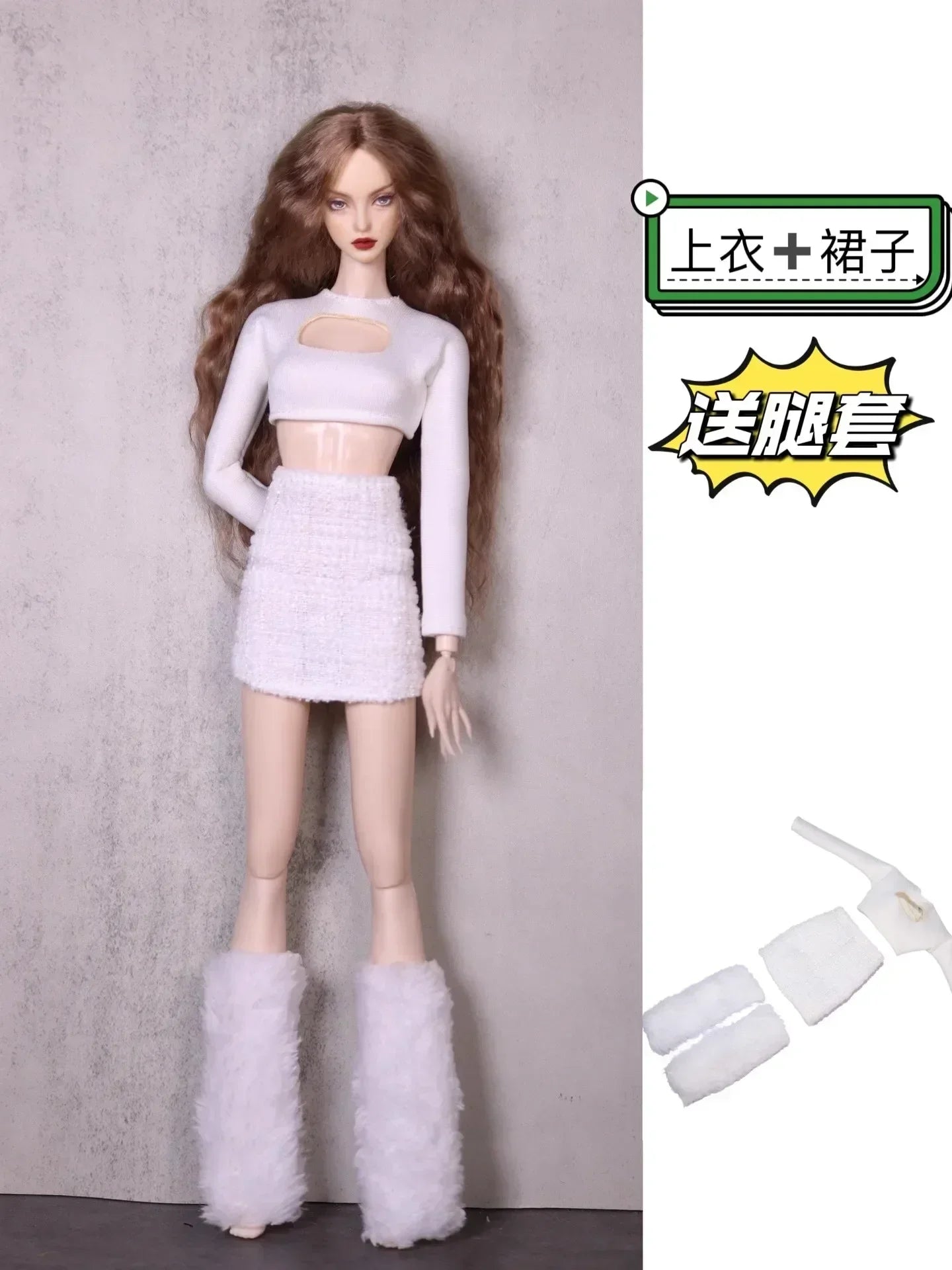 Clothing set / long sleeve sweater pant coat bag necklace shoes / doll accessories for 30cm xinyi Fr ST blythe BB doll