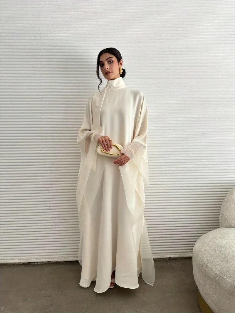 Middle Eastern Abaya Women Elegant Abayas Loose Pageant Dress Full Sleeve Evening Kaftans JilbabsIslamic Traditional Clothing