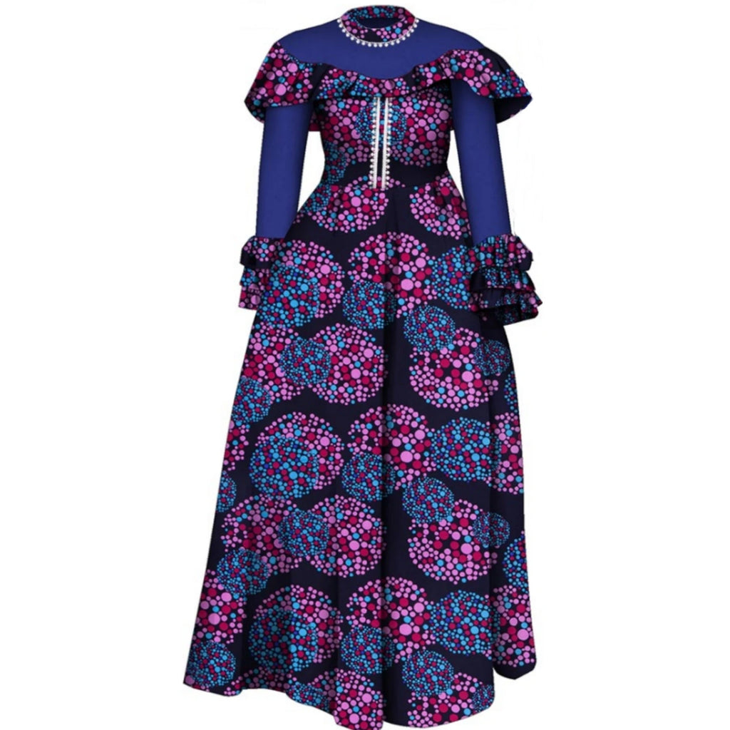 African Couple Clothing African Dresses for Women Print Top and Pants Suits Set for Men Party Wedding Lover Clothes Wyq1093
