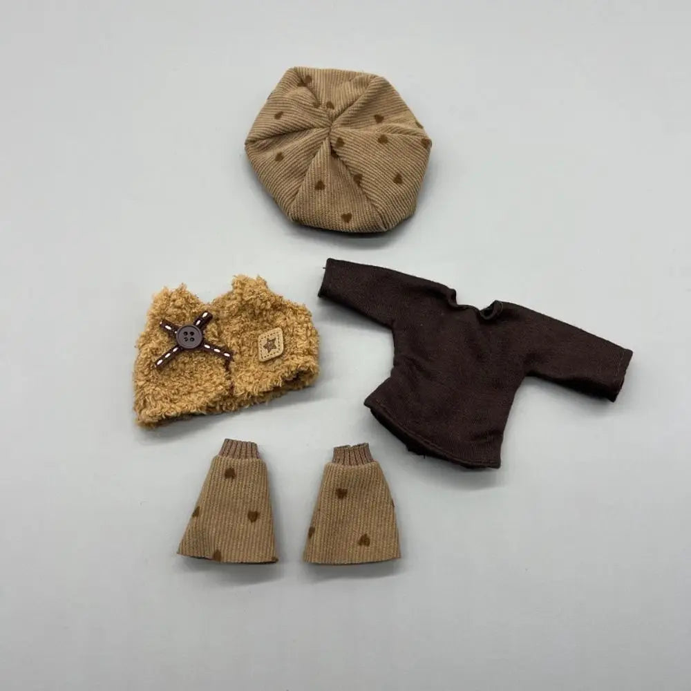 Accessories Casual Wears Elegant Dresses Humanoid Dress Up OB11 Clothes Set Handmade Cotton Cloth Princess Skirt DIY