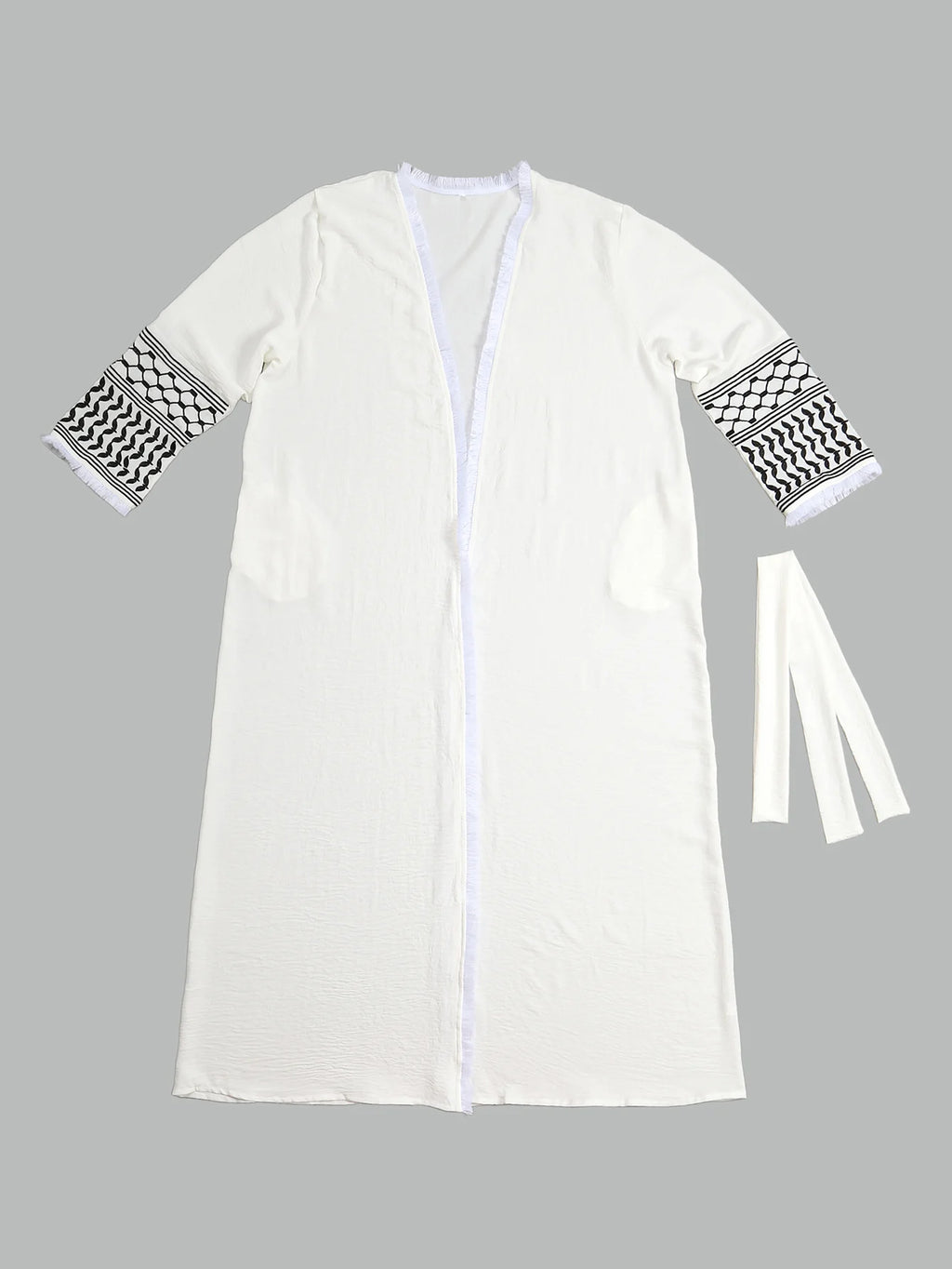 Muslim Clothing  Women's Abaya Embroidered Chador Robe Remove Edge Covering the Whole Body Tradition Islam Ramadan Prayer Dress