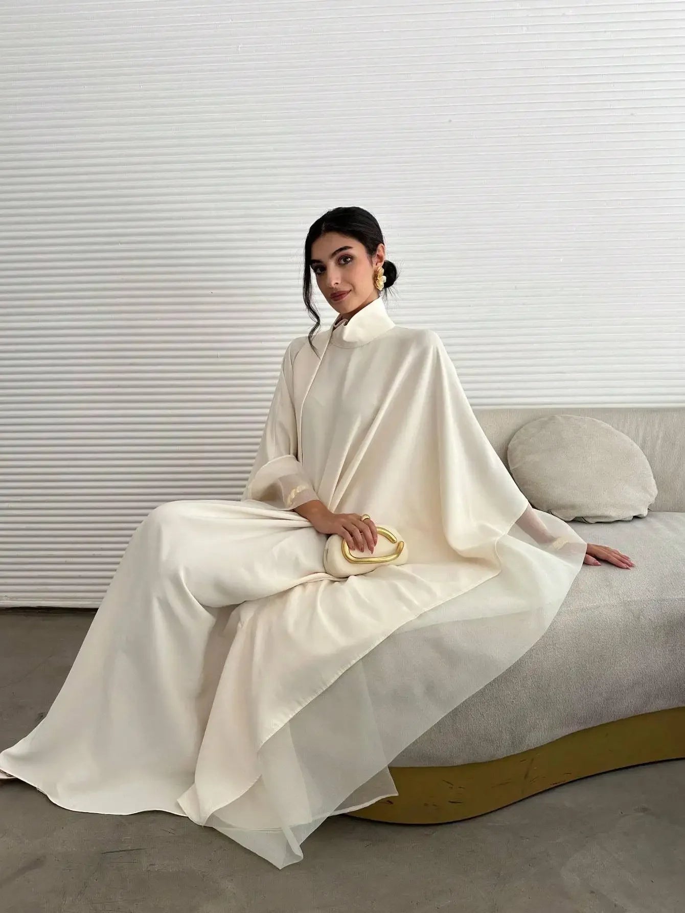 Middle Eastern Abaya Women Elegant Abayas Loose Pageant Dress Full Sleeve Evening Kaftans JilbabsIslamic Traditional Clothing