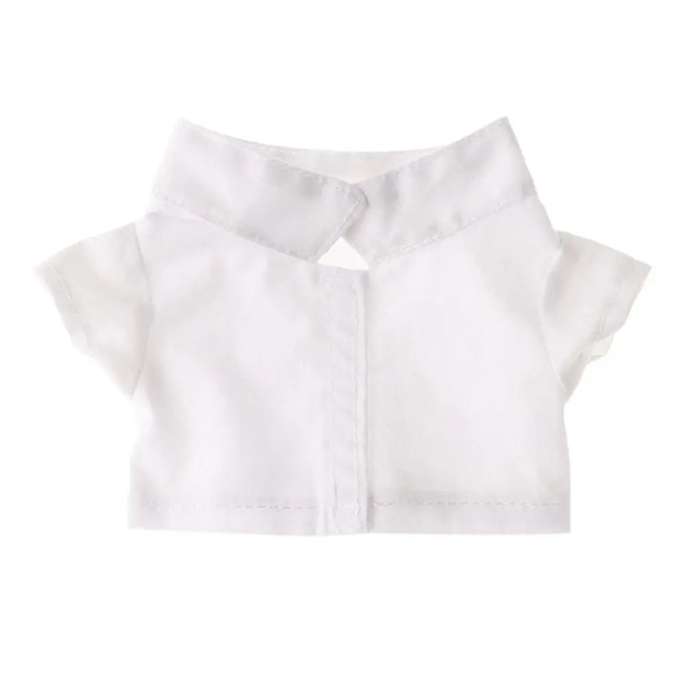 Dressing Doll Accessories Stripes Short Sleeve Black White T-shirt 20 cm Doll Clothes Doll Plush Clothing Doll Shirt Doll Pants