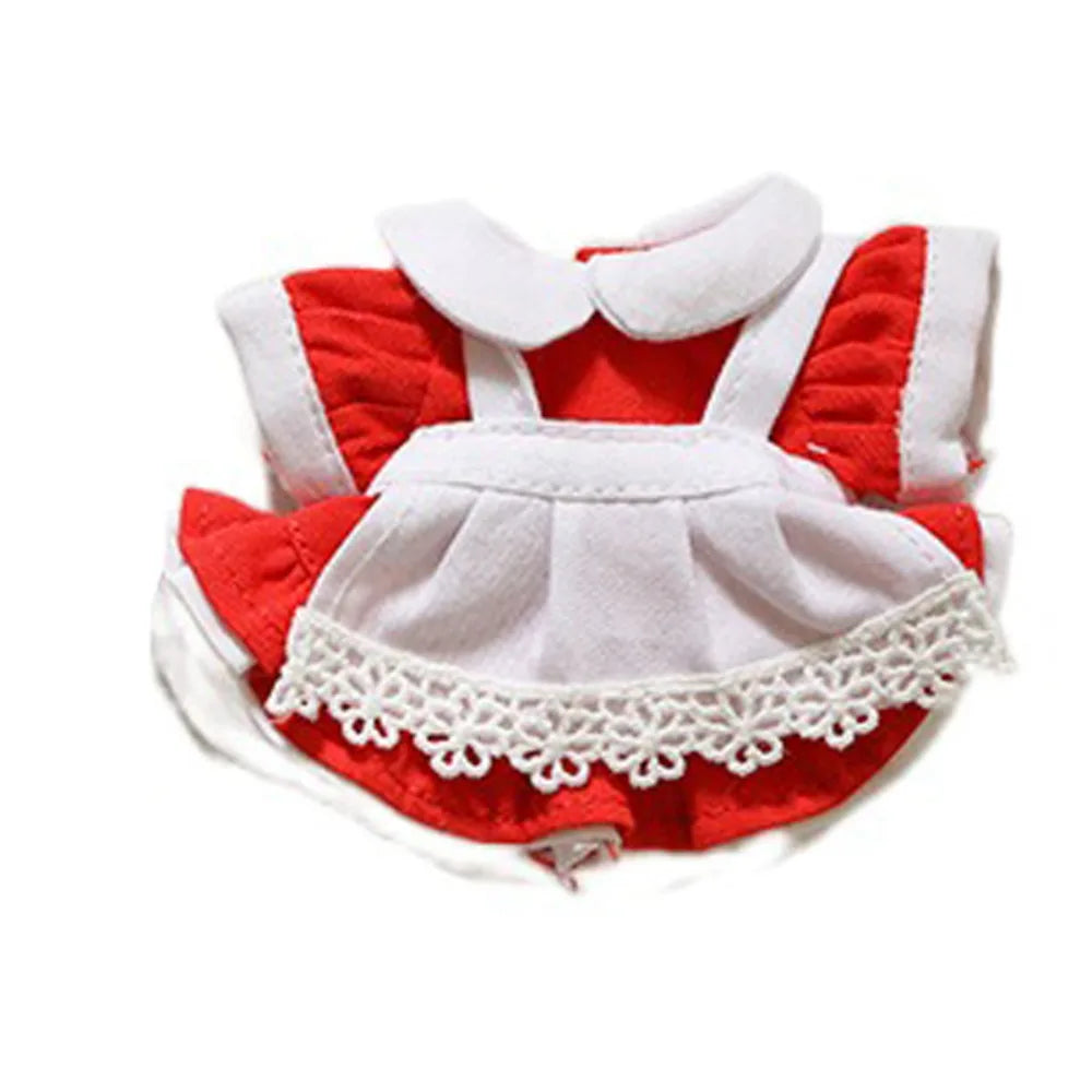 Dress Up Doll Doll Lolita Dress Princess Skirt Clothing Doll‘s Clothes 12cm Maid Dress Cotton Doll Clothes Doll's Accessories