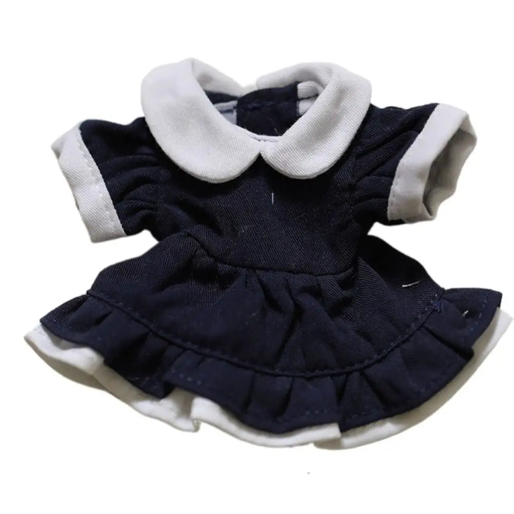 Stuffed Clothes Dress Up Lolita Dress Maid Dress Clothing ‘s Clothes 12cm Princess Skirt Cotton Clothes Girl Gifts