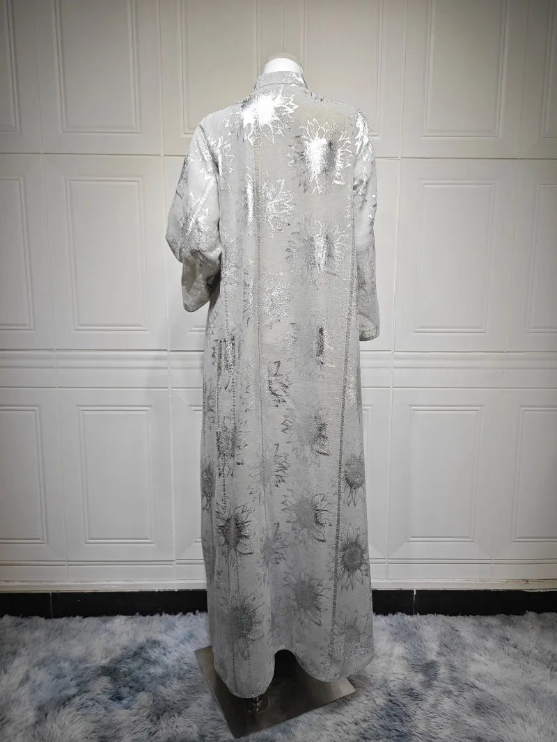 Luxury Embroidery Dubai Abaya Dress for Muslim Women Elegant Eid Islamic Party Jalabiya Clothing New Turkey Moroccan Kaftan Robe