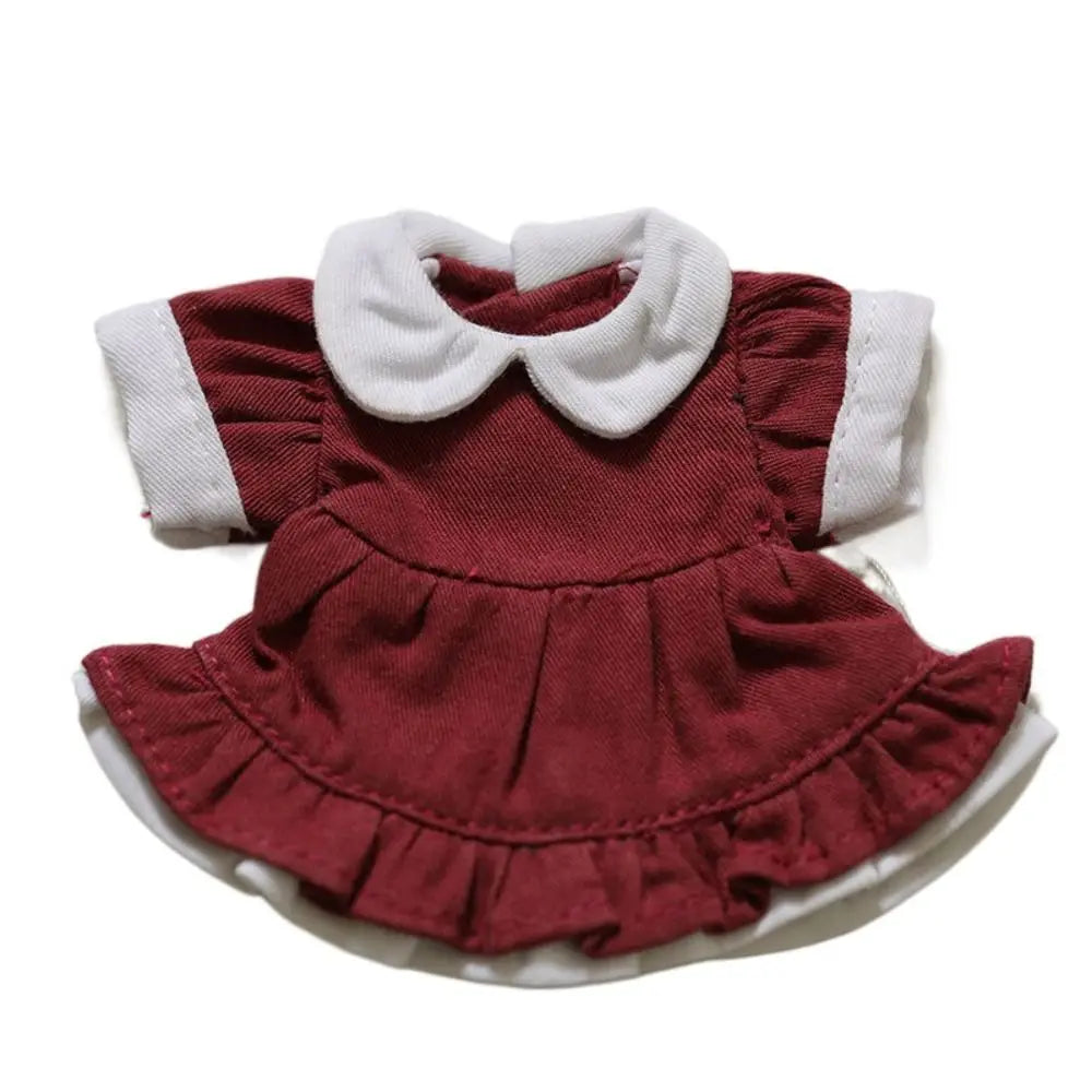 Dress Up Doll Doll Lolita Dress Princess Skirt Clothing Doll‘s Clothes 12cm Maid Dress Cotton Doll Clothes Doll's Accessories