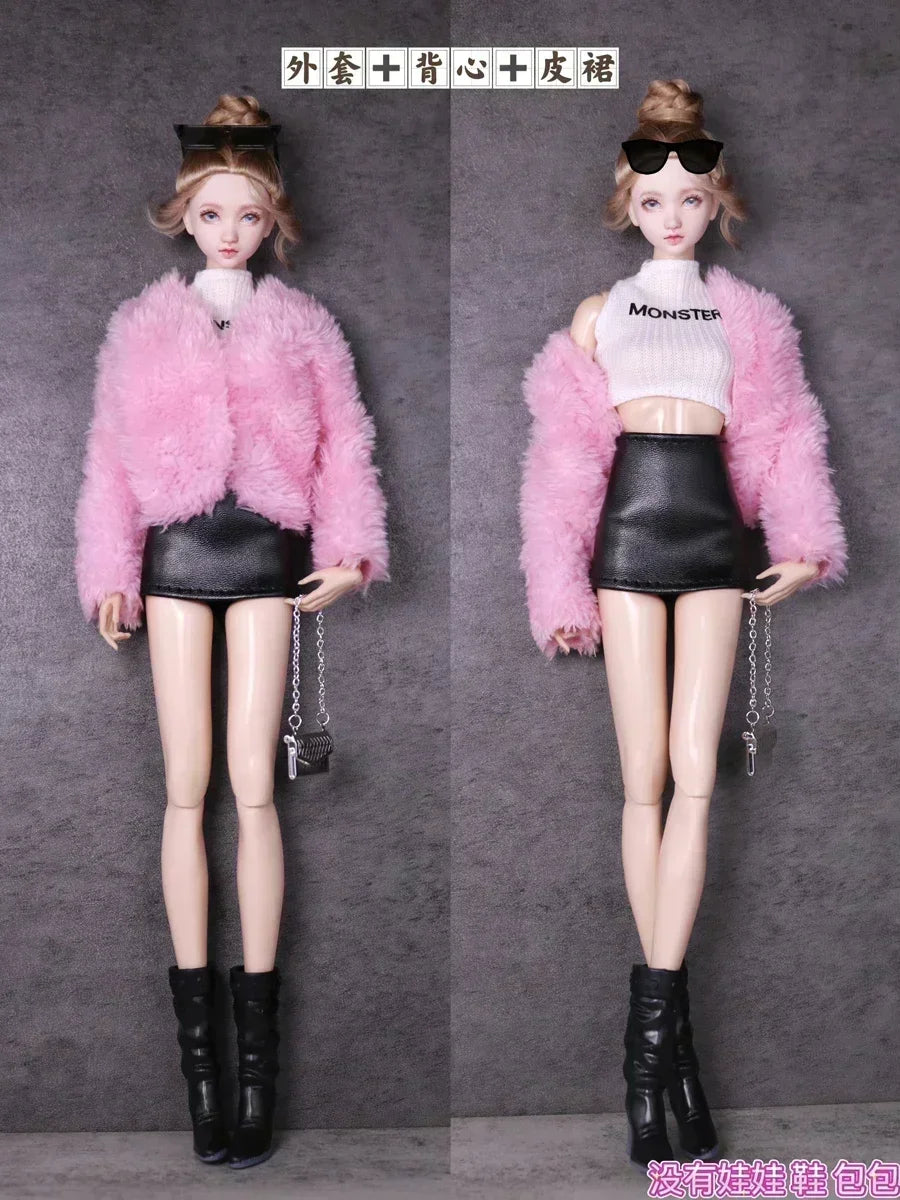 Clothing set / long sleeve sweater pant coat bag necklace shoes / doll accessories for 30cm xinyi Fr ST blythe BB doll